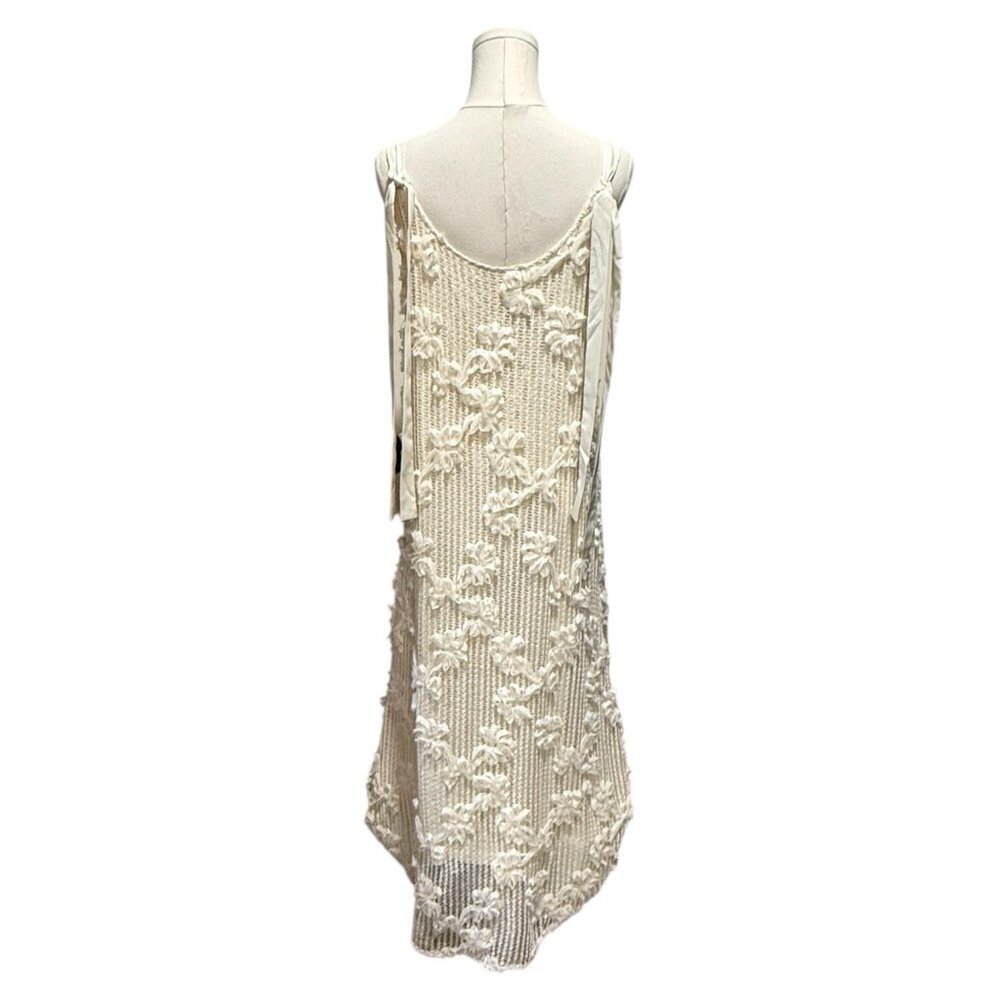 NWT En Saison Reese Floral Appliqué Crochet Ivory Maxi Dress Womens Large - Picture 7 of 14